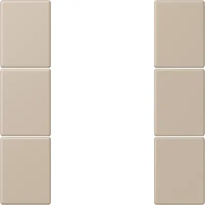 JUNG bedieningselement / centraalplaat knx f50 3v Les Couleurs ombre naturelle claire 243 (LC 503 TSA 243)