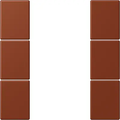 JUNG bedieningselement / centraalplaat knx f50 3v Les Couleurs terre sienne brulee 59 247 (LC 503 TSA 247)