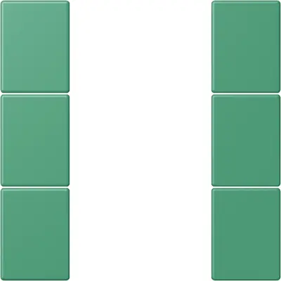 JUNG bedieningselement / centraalplaat knx f50 3v Les Couleurs vert 59 250 (LC 503 TSA 250)