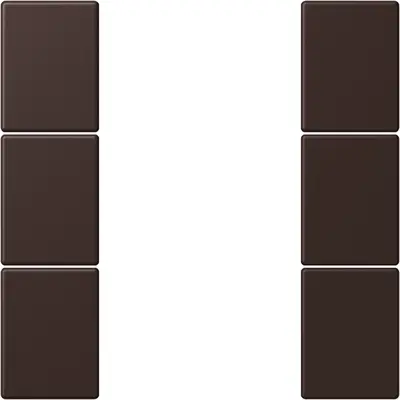 JUNG bedieningselement / centraalplaat knx f50 3v Les Couleurs terre d'ombre brulee 59 252 (LC 503 TSA 252)