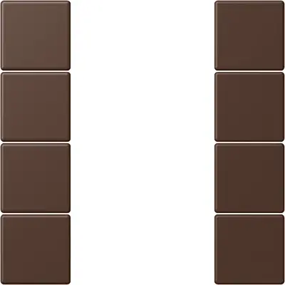 JUNG bedieningselement / centraalplaat knx f50 4v Les Couleurs terre d'ombre brulee 31 239 (LC 504 TSA 239)