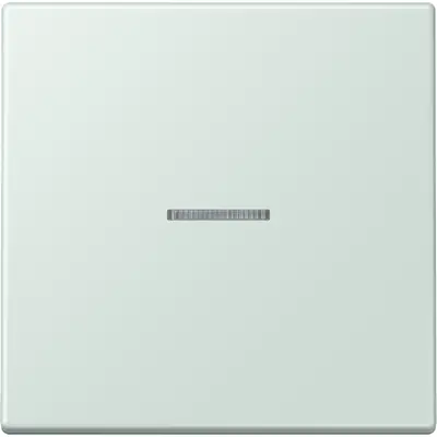JUNG schakelwip met controlevenster Les Couleurs ceruleen pale 215 (LC 990 KO5 215)