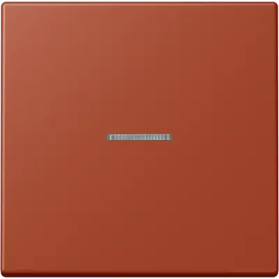 JUNG schakelwip met controlevenster Les Couleurs l'ocre rouge 232 (LC 990 KO5 232)