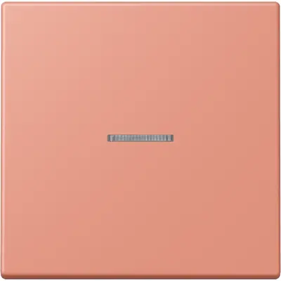 JUNG schakelwip met controlevenster Les Couleurs l'ocre rouge moyen 233 (LC 990 KO5 233)