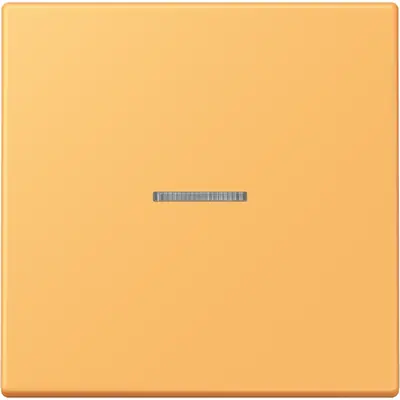 JUNG schakelwip met controlevenster Les Couleurs ocre jaune clair 254 (LC 990 KO5 254)
