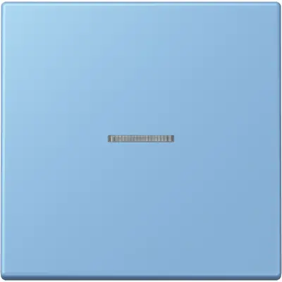 JUNG schakelwip met controlevenster Les Couleurs bleu ceruleen 59 256 (LC 990 KO5 256)