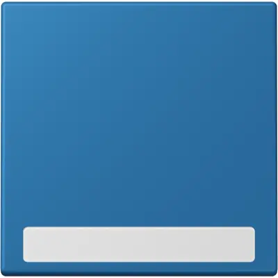 JUNG schakelwip met tekstvenster Les Couleurs bleu ceruleen 31 211 (LC 990 NA 211)