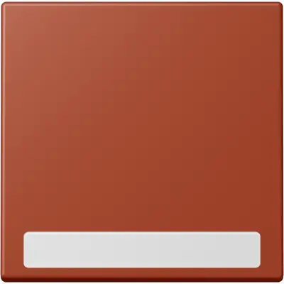 JUNG schakelwip met tekstvenster Les Couleurs l'ocre rouge 232 (LC 990 NA 232)