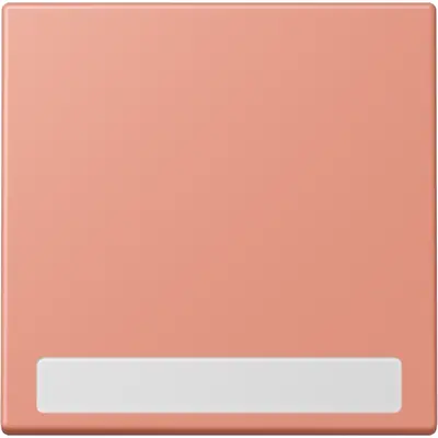 JUNG schakelwip met tekstvenster Les Couleurs l'ocre rouge moyen 233 (LC 990 NA 233)