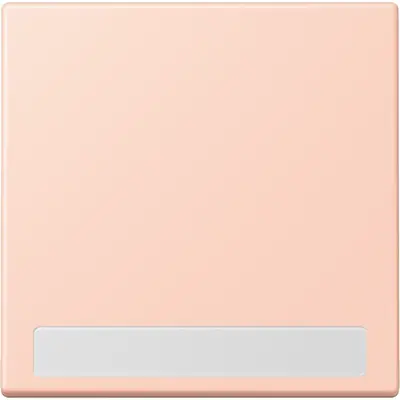 JUNG schakelwip met tekstvenster Les Couleurs l'ocre rouge clair 234 (LC 990 NA 234)