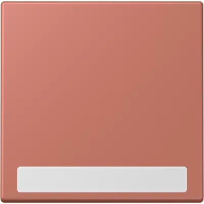 JUNG schakelwip met tekstvenster Les Couleurs terre sienne brique 236 (LC 990 NA 236)