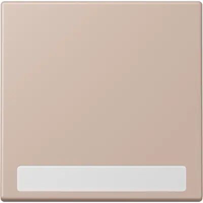 JUNG schakelwip met tekstvenster Les Couleurs ombre brulee clair 240 (LC 990 NA 240)