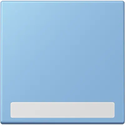 JUNG schakelwip met tekstvenster Les Couleurs bleu ceruleen 59 256 (LC 990 NA 256)
