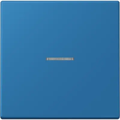 JUNG schakelwip met controlevenster Les Couleurs bleu ceruleen 31 211 (LC 990 KO5 211)