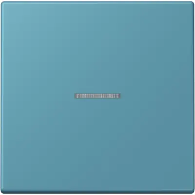 JUNG schakelwip met controlevenster Les Couleurs ceruleen vif 212 (LC 990 KO5 212)
