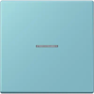 JUNG schakelwip met controlevenster Les Couleurs ceruleen moyen 213 (LC 990 KO5 213)