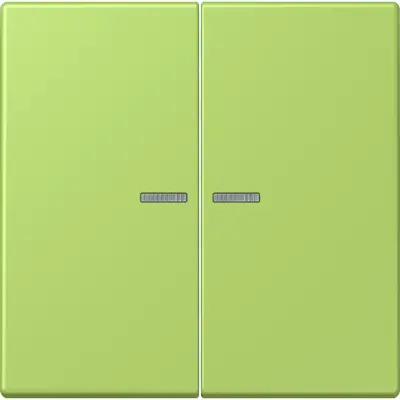 JUNG schakelwip 2-voudig met controlevenster Les Couleurs vert clair 221 (LC 995 KO5 221)