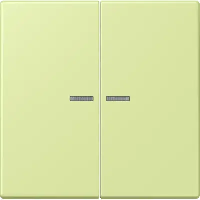 JUNG schakelwip 2-voudig met controlevenster Les Couleurs vert jaune clair 222 (LC 995 KO5 222)