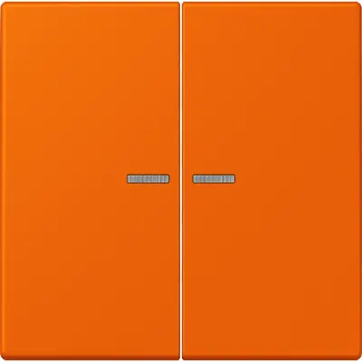 JUNG schakelwip 2-voudig met controlevenster Les Couleurs orange 224 (LC 995 KO5 224)