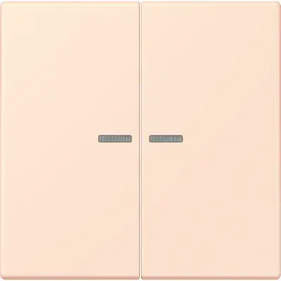 JUNG schakelwip 2-voudig met controlevenster Les Couleurs orange pale 226 (LC 995 KO5 226)