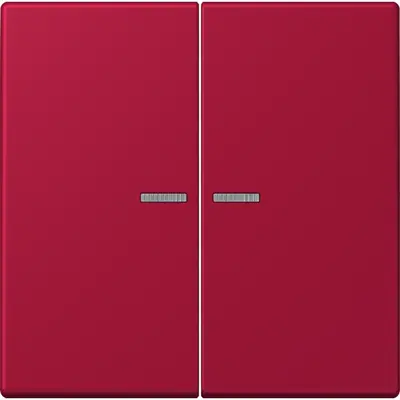 JUNG schakelwip 2-voudig met controlevenster Les Couleurs rouge carmin 229 (LC 995 KO5 229)