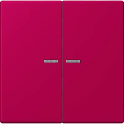 JUNG schakelwip 2-voudig met controlevenster Les Couleurs rouge rubia 230 (LC 995 KO5 230)
