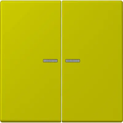 JUNG schakelwip 2-voudig met controlevenster Les Couleurs vert olive vif 249 (LC 995 KO5 249)
