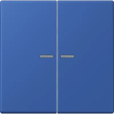 JUNG schakelwip 2-voudig met controlevenster Les Couleurs bleu outremer 59 253 (LC 995 KO5 253)