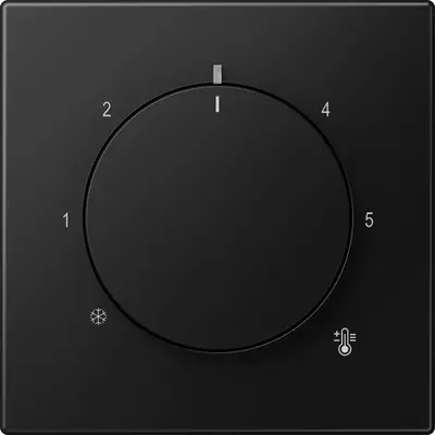 JUNG knop voor ruimtethermostaat LS990 grafietzwart mat (LS 1749 BF SWM)