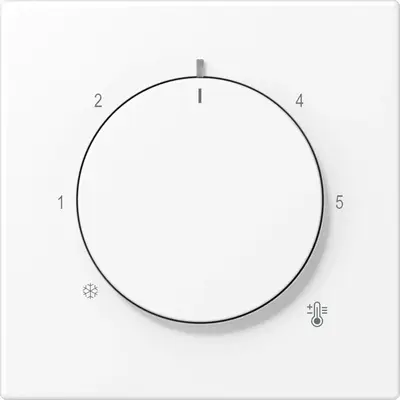 JUNG knop voor ruimtethermostaat LS990 sneeuwwit mat (LS 1749 BF WWM)