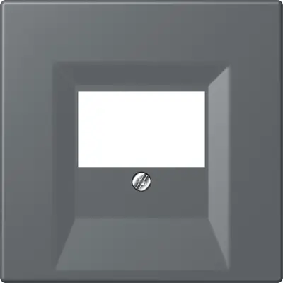 JUNG centraalplaat multimedia Les Couleurs gris fonce 31 202 (LC 969 T 202)