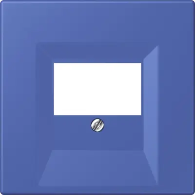JUNG centraalplaat multimedia Les Couleurs bleu outremer 31 206 (LC 969 T 206)