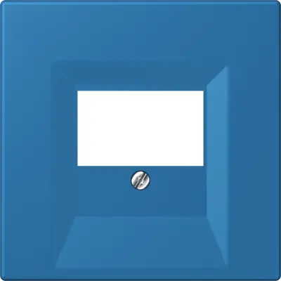 JUNG centraalplaat multimedia Les Couleurs bleu ceruleen 31 211 (LC 969 T 211)