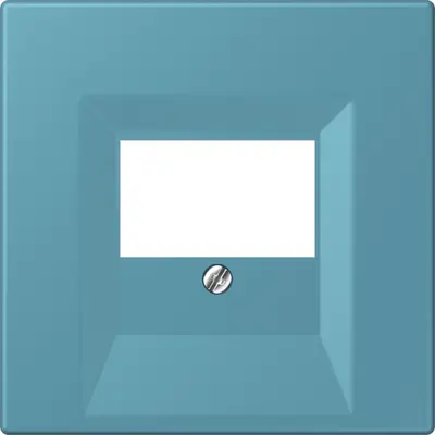 JUNG centraalplaat multimedia Les Couleurs ceruleen vif 212 (LC 969 T 212)