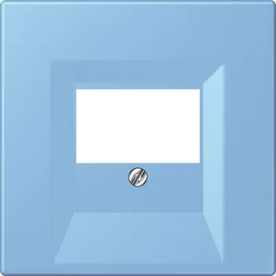 JUNG centraalplaat multimedia Les Couleurs bleu ceruleen 59 256 (LC 969 T 256)