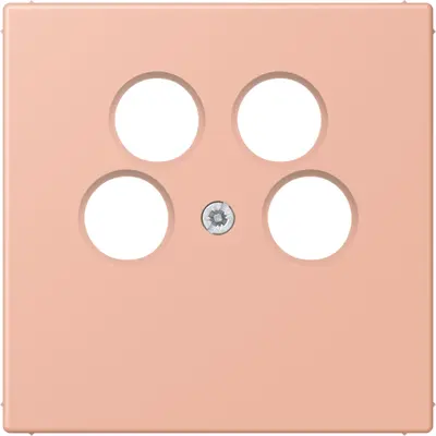 JUNG inzetplaat sat/tv 4-gats Les Couleurs rose clair 231 (LC 990-4 SAT2 231)
