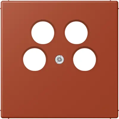 JUNG inzetplaat sat/tv 4-gats Les Couleurs l'ocre rouge 232 (LC 990-4 SAT2 232)