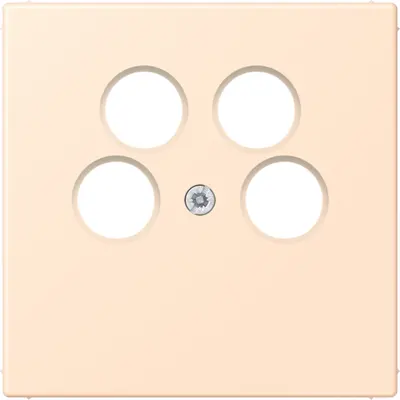 JUNG inzetplaat sat/tv 4-gats Les Couleurs terre sienne pale 238 (LC 990-4 SAT2 238)