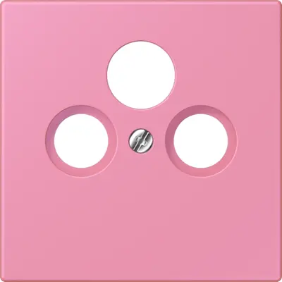 JUNG centraalplaat coax/sat Les Couleurs rose vif 246 (LC 990 SAT 246)