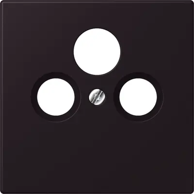 JUNG centraalplaat coax/sat Les Couleurs noir d'ivoire 248 (LC 990 SAT 248)