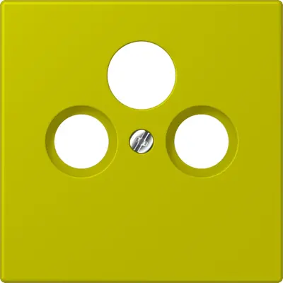 JUNG centraalplaat coax/sat Les Couleurs vert olive vif 249 (LC 990 SAT 249)