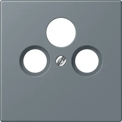JUNG centraalplaat coax/sat Les Couleurs gris 59 251 (LC 990 SAT 251)