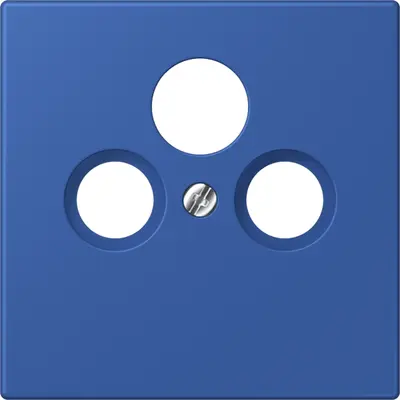 JUNG centraalplaat coax/sat Les Couleurs bleu outremer 59 253 (LC 990 SAT 253)