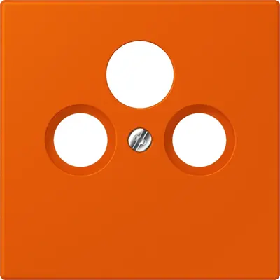 JUNG centraalplaat coax/sat Les Couleurs orange vif 260 (LC 990 SAT 260)