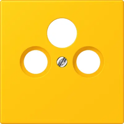 JUNG centraalplaat coax/sat Les Couleurs le jaune vif 263 (LC 990 SAT 263)