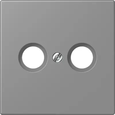 JUNG centraalplaat antenne-coax Les Couleurs gris 31 203 (LC 990 TV 203)