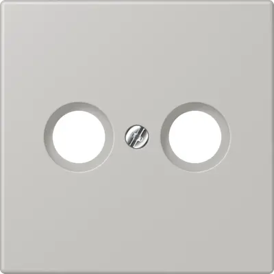 JUNG centraalplaat antenne-coax Les Couleurs gris clair 31 205 (LC 990 TV 205)