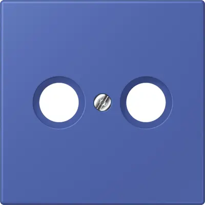 JUNG centraalplaat antenne-coax Les Couleurs bleu outremer 31 206 (LC 990 TV 206)