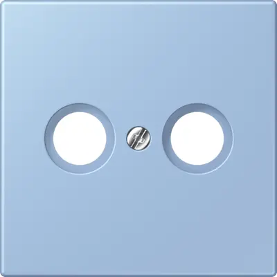 JUNG centraalplaat antenne-coax Les Couleurs outremer moyen 207 (LC 990 TV 207)