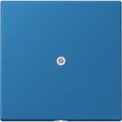 JUNG centraalplaat voor snoerinvoer met trekontlasting Les Couleurs bleu ceruleen 31 211 (LC 990 A 211)